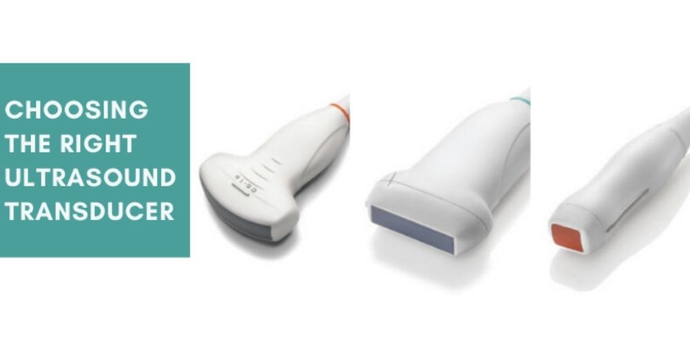 Choosing the right ultrasound transducer. Different types of ultrasound probes for ultrasound-guided procedures.