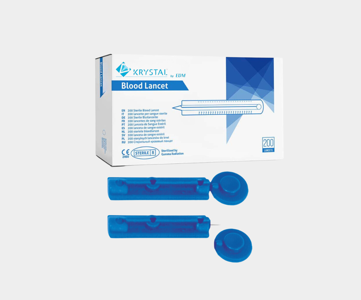 Krystal Single-Use Blood Lancets