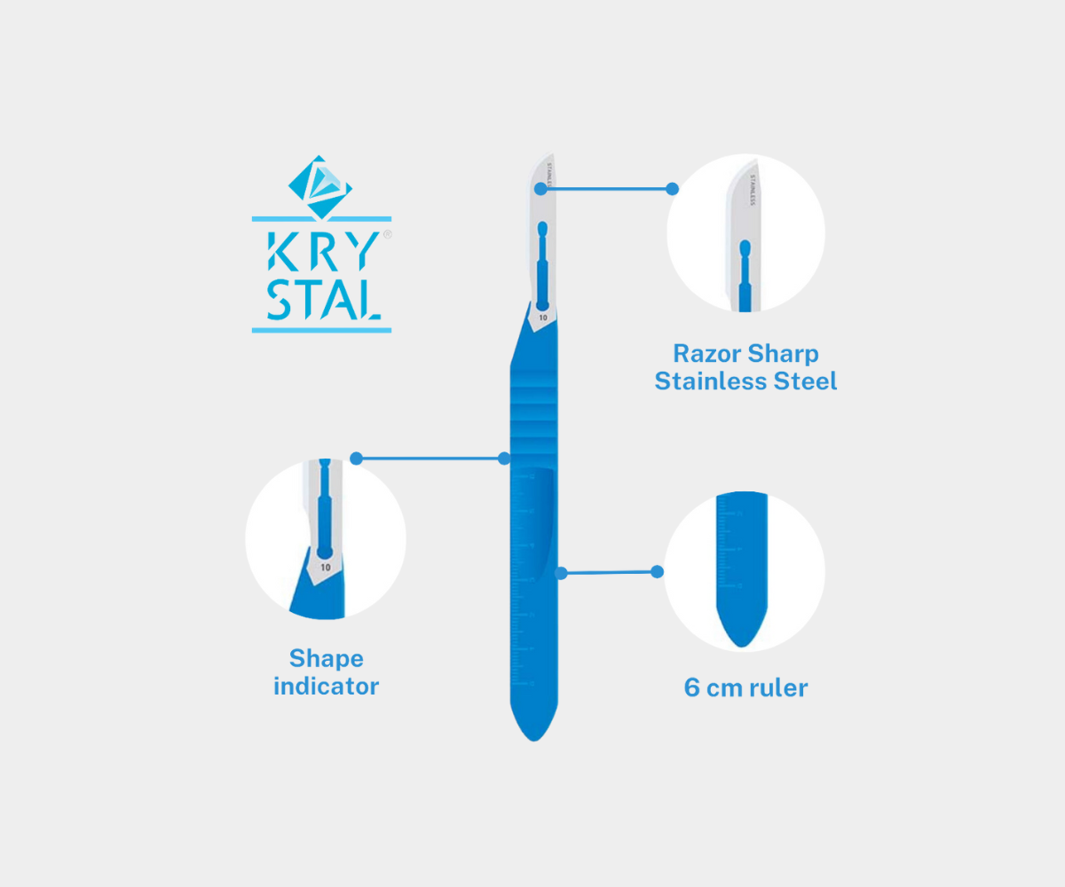 Krystal Stainless Steel Scalpels