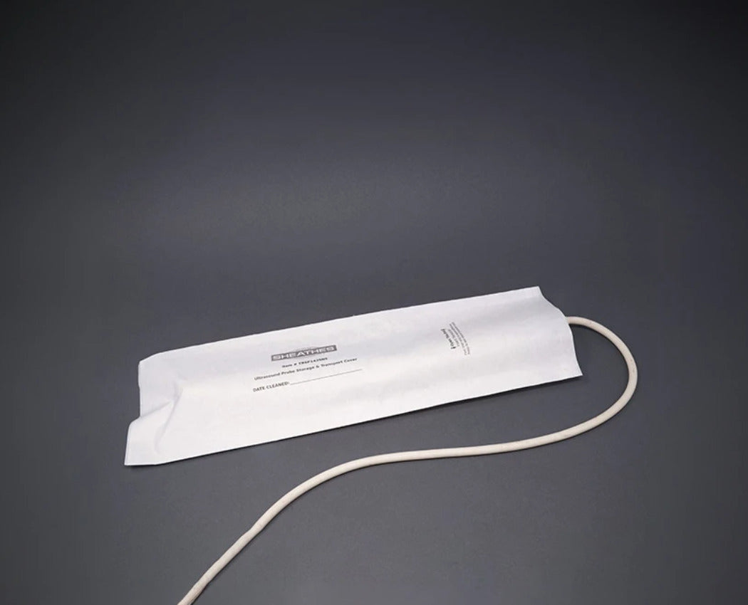 Sheathes probe cover for storage and transport