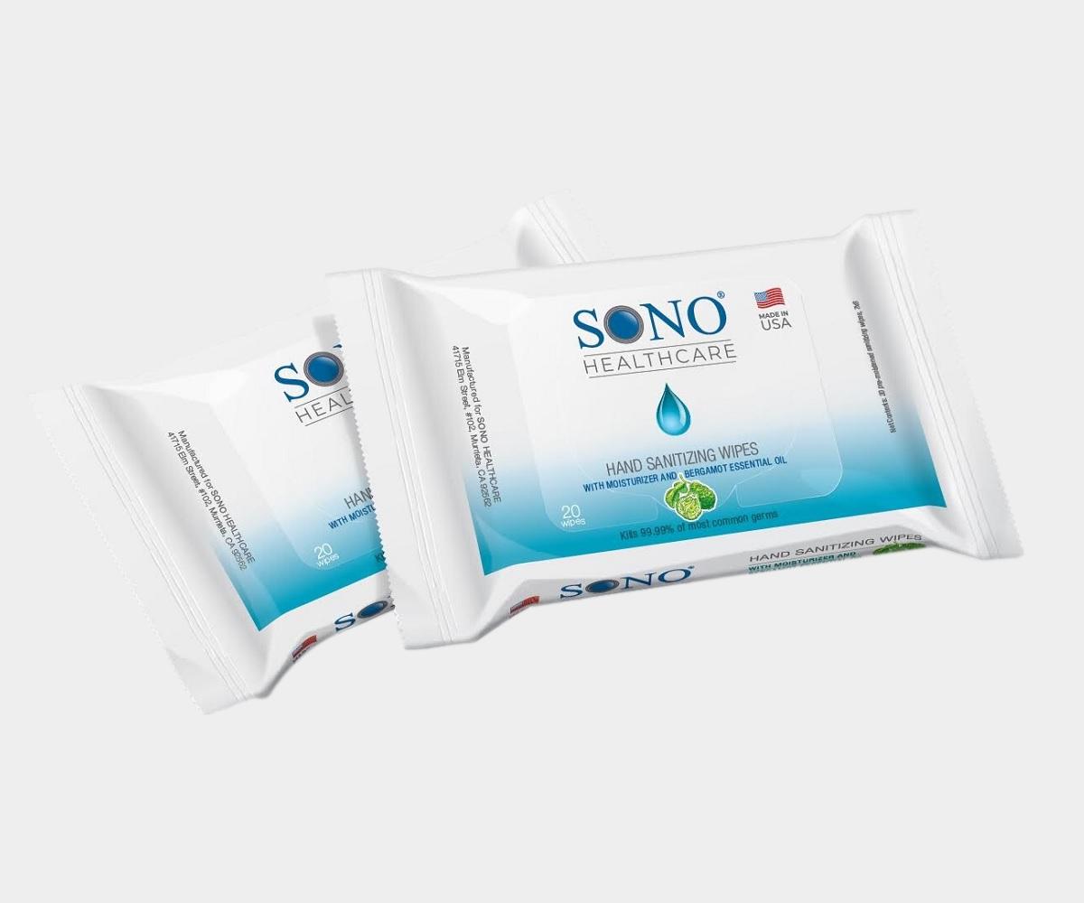 Sono Hand Sanitizer Wipes