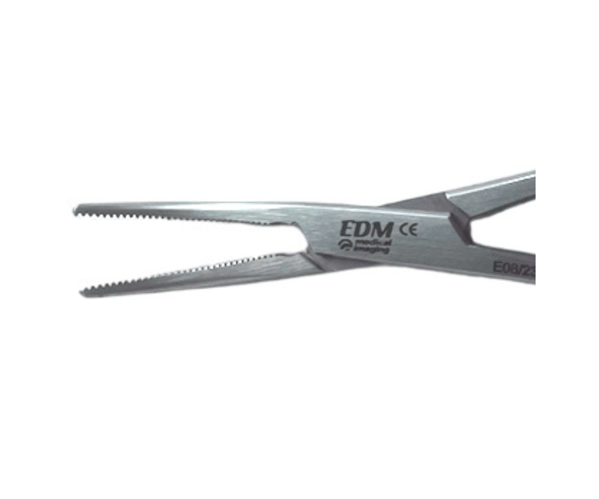 Halsted Mosquito Forceps Curved No Claw - Tip details - Available at EDM