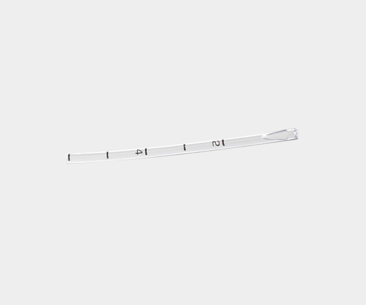 Sterile Single-Use Endometrial Sampler with Syringe - Graduated and curved