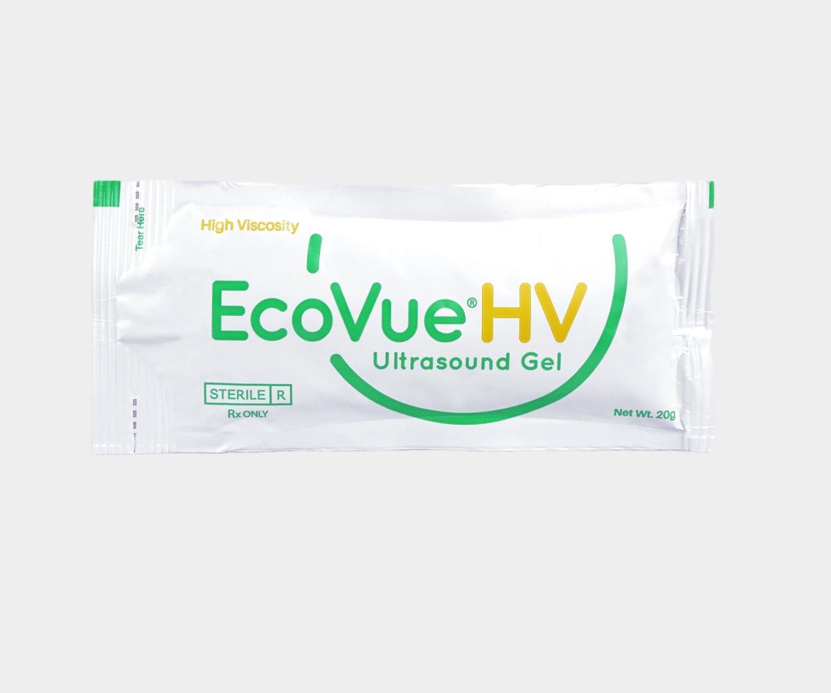 EcoVue HV Sterile Ultrasound Gel 20 gram packet