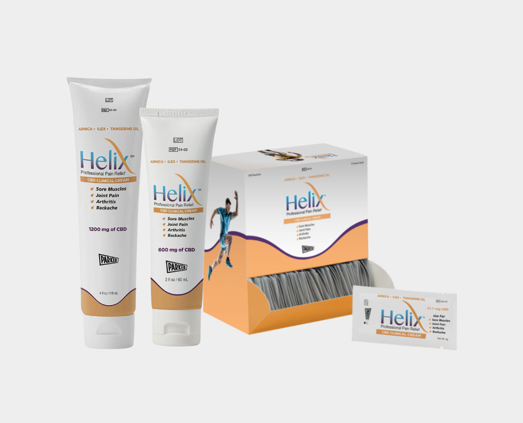 The Helix CBD Clinical Cream is available at EDM in three different formats