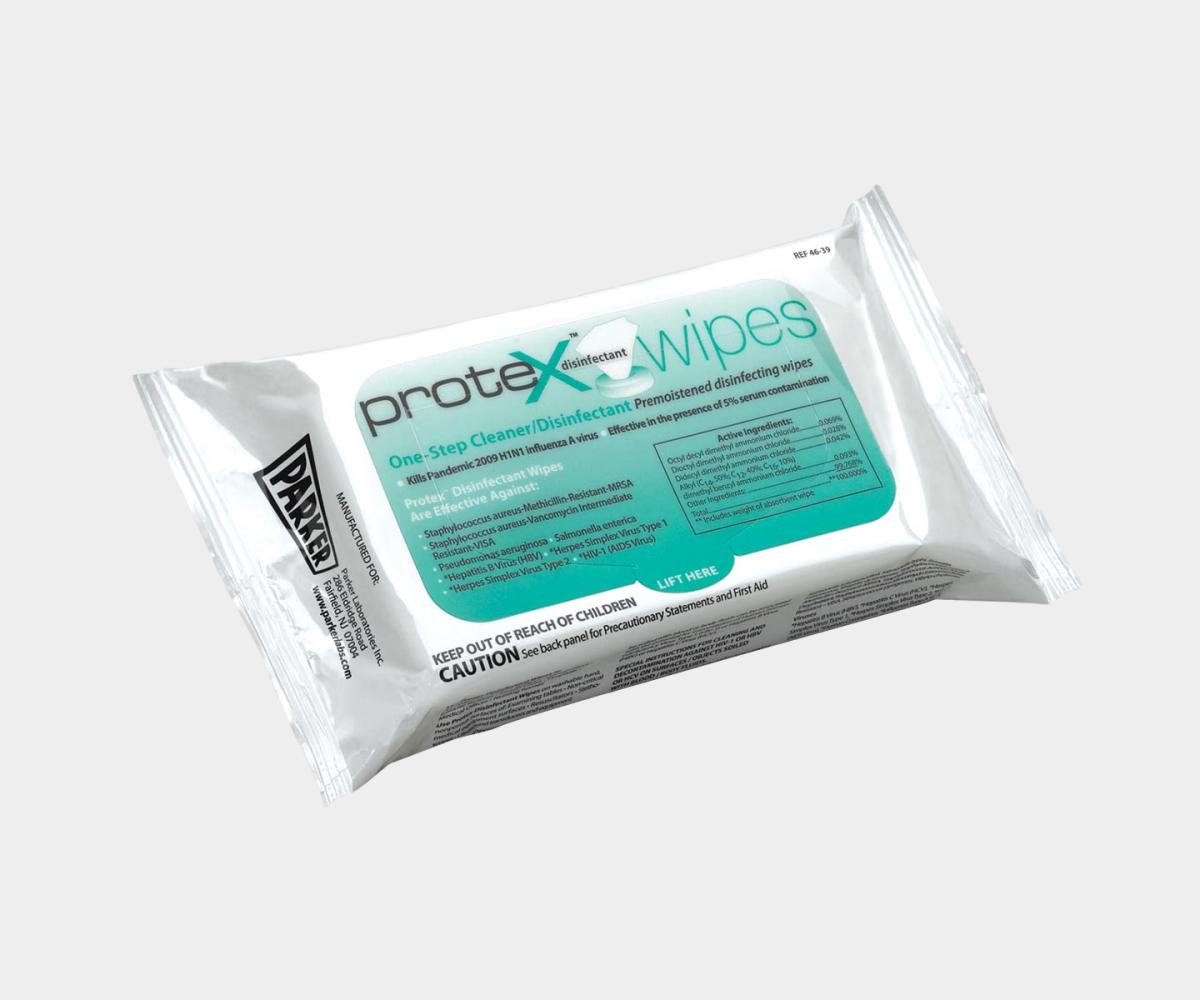 Parker Protex Disinfection Wipes Softpack