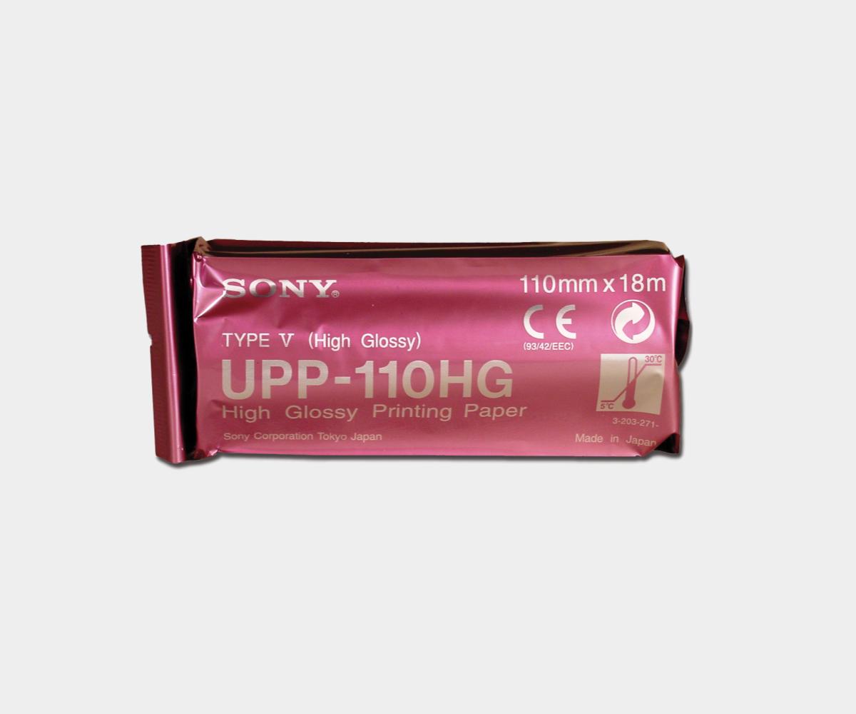Sony UPP-110HG High-Gloss Black & White Thermal Paper